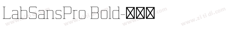 LabSansPro Bold字体转换